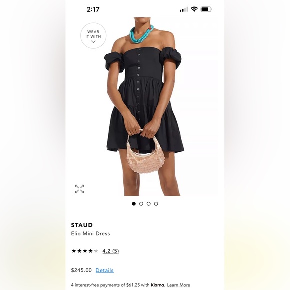 STAUD ELIO MINI DRESS - Picture 5 of 11